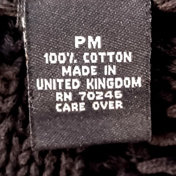 Vintage Relativity Black Cotton Crochet Tie-Front Cardigan Sweater - Picture 7 of 8